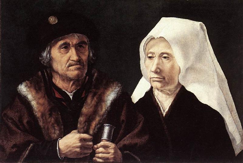 GOSSAERT, Jan (Mabuse) An Elderly Couple cdfg